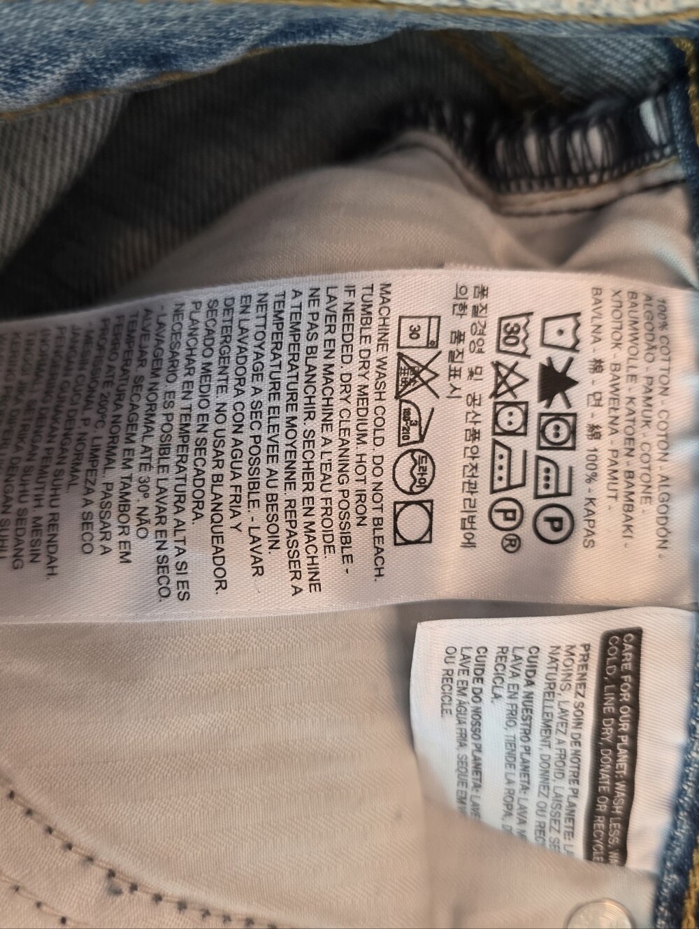 Levis 501 Cigarette Jeans Womens 24 00 Button Fly Rigid Frayed Cropped Ankle - Picture 13 of 15